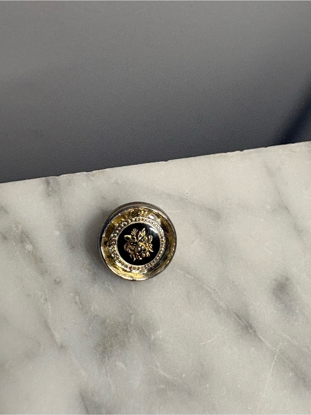 Vintage Ceta Italiana Gold Lion Head Replacement Button